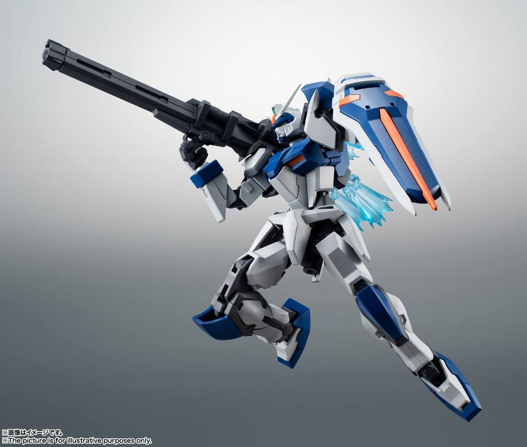 TAMASHII NATIONS ROBOT Spirits Mobile Suit Gundam SEED Duel Gundam 125mm malovaná pohyblivá figurka GAT-X102 ver. ANIME. Cca. PVC a ABS