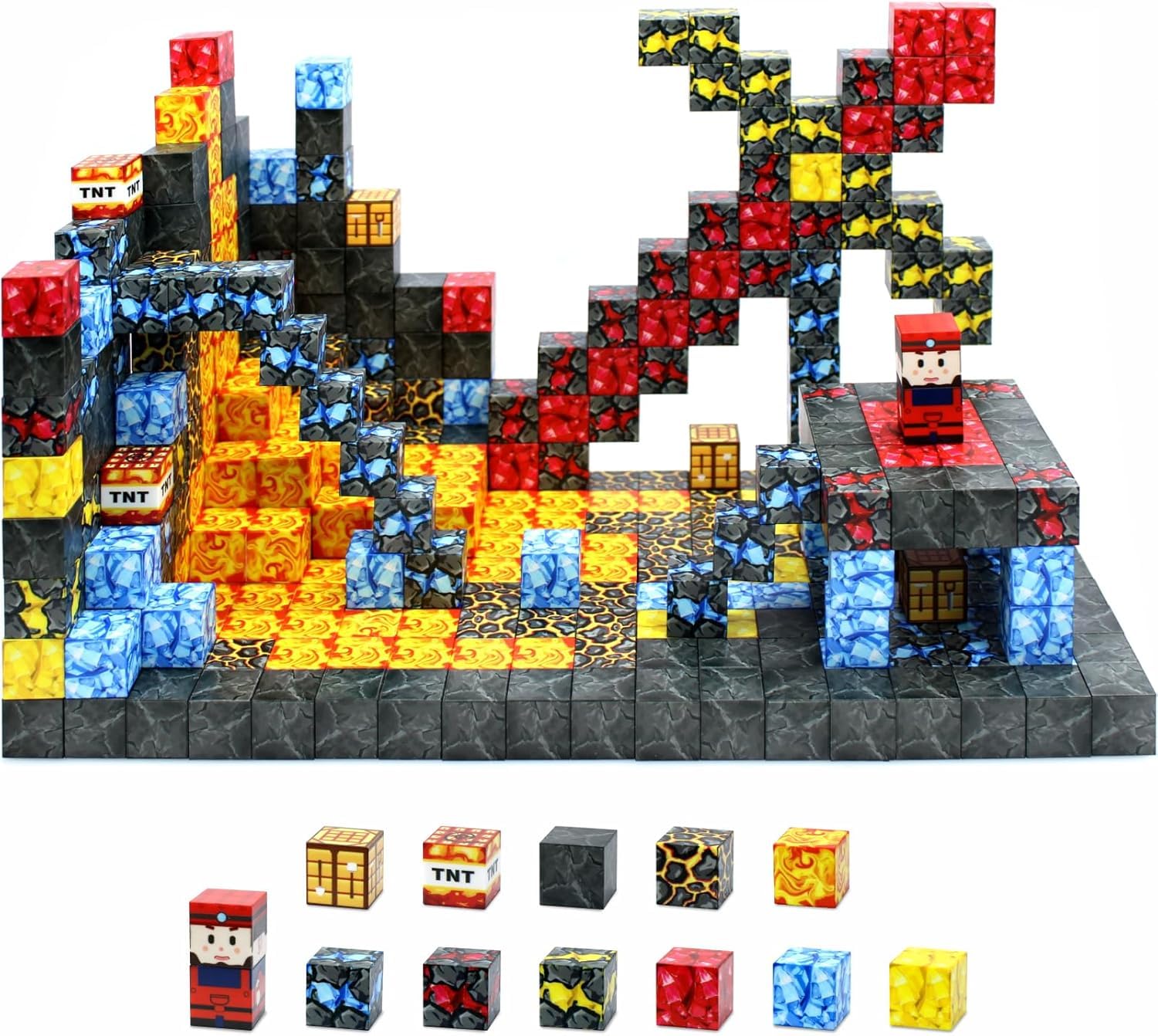 

Магнитные строительные блоки Магнитные Монтессори Сенсорные строительные игрушки для мальчиков и девочек - Игрушки, Игрушки,