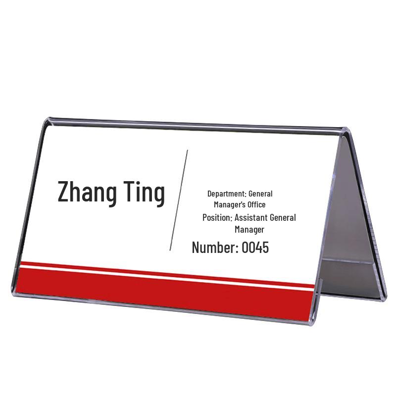 V-Shape Acrylic Table Sign 20 Pcs, 100x200mm