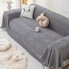 Plush Sofa Cover Four Seasons Universal Simple Modern Cream Style Sofa Cover Cloth Dirt-Proof Cover Cover
