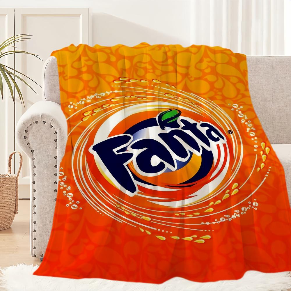

Смешное одеяло с логотипом F-Fanta, плюшевый коврик для дивана, коврик для гостиной, теплая офисная спальня, подарок на день рождения, домашний, для путешествий, детские подарки 30x40in