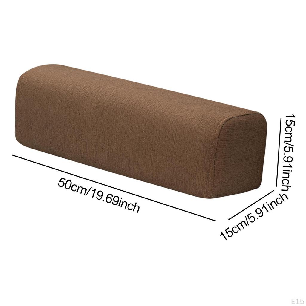 Couch Arm Rest Bolster Elbow Support Pillow High Density Foam Armrest Pad Bedroom Bed Home Living