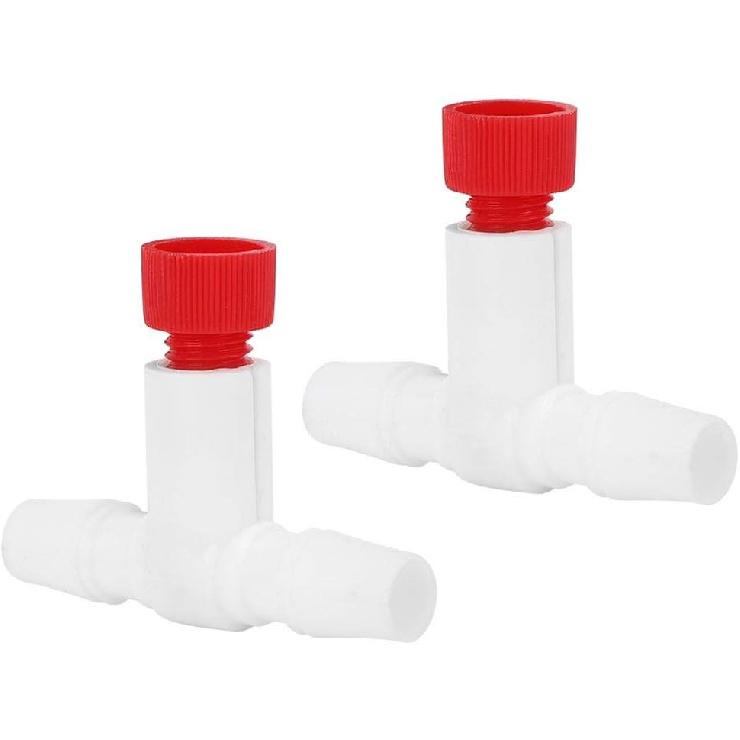 EFFACER Aquarium Protein Skimmer Air Valve, Air Valve Switch 2PCS Plastic Aquarium Protein Skimmer Separator Fine Adjustment Air Valve Switch Protein