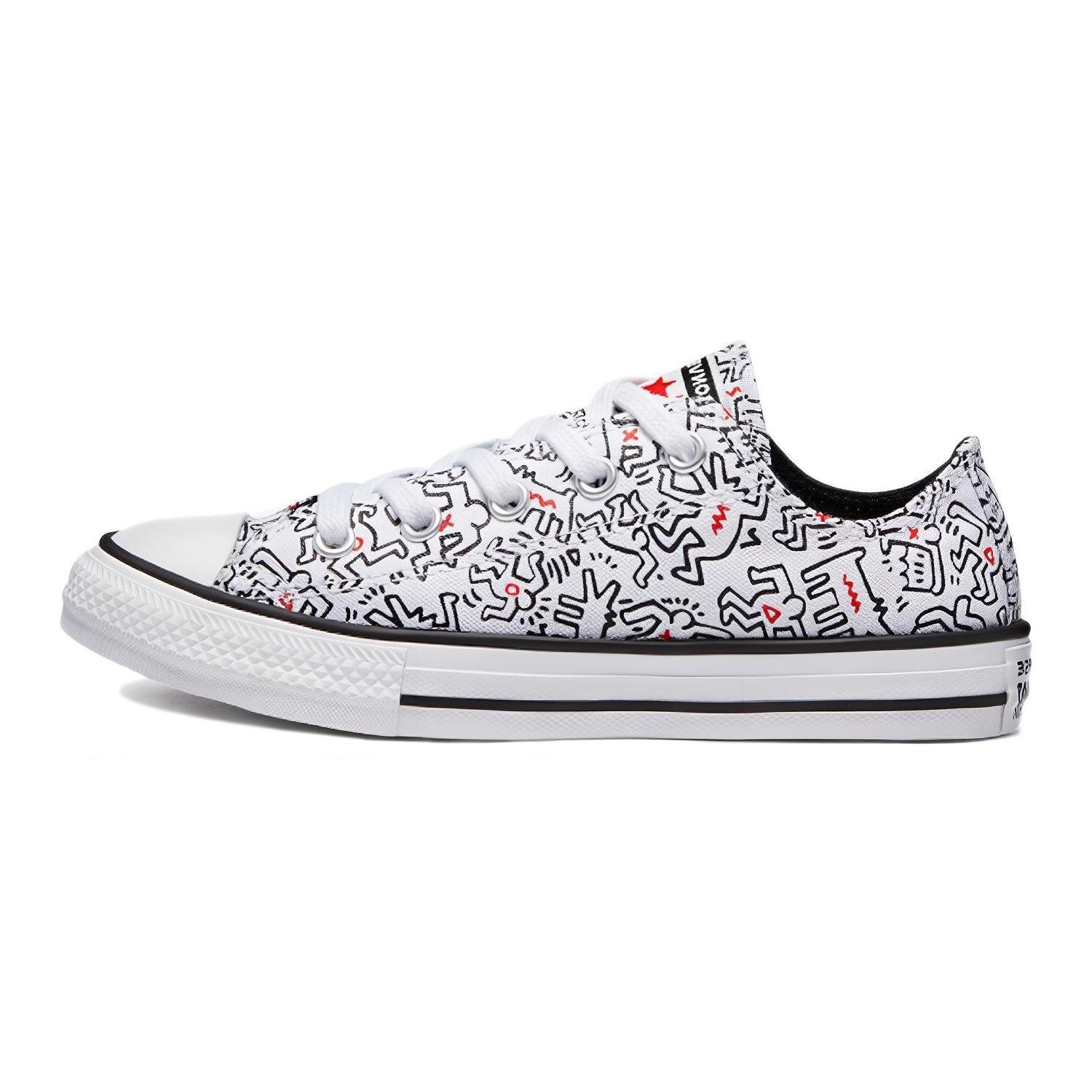 Converse Keith Haring x Chuck Taylor All Star White Black Kids 371861C EU 35