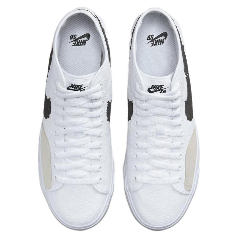 Nike Sb Blazer Court Mid Prm White Black Skateboard Shoes DM8553-100