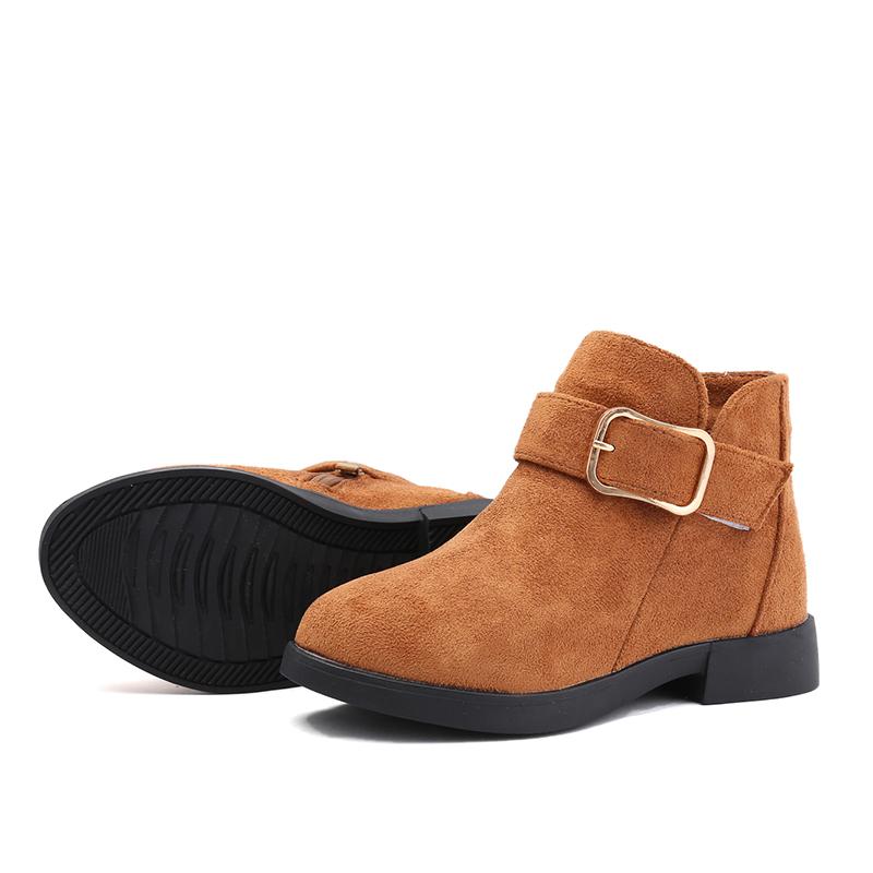 Girls Leather Ankle Boot Waterproof Children High Heel Short Boot Fashion Kids Kid Casual Sneakers Girls Boots Botas Para Niñas