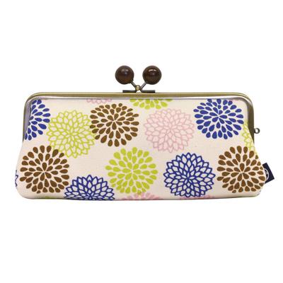 Goshiki Japanische Blumen-Serie Horizontale Tasche mit Chrysantheme Goshiki Horizontale Klapptasche mit Chrysantheme [Maeda Senko] Hanpu-do 6,3 Zoll