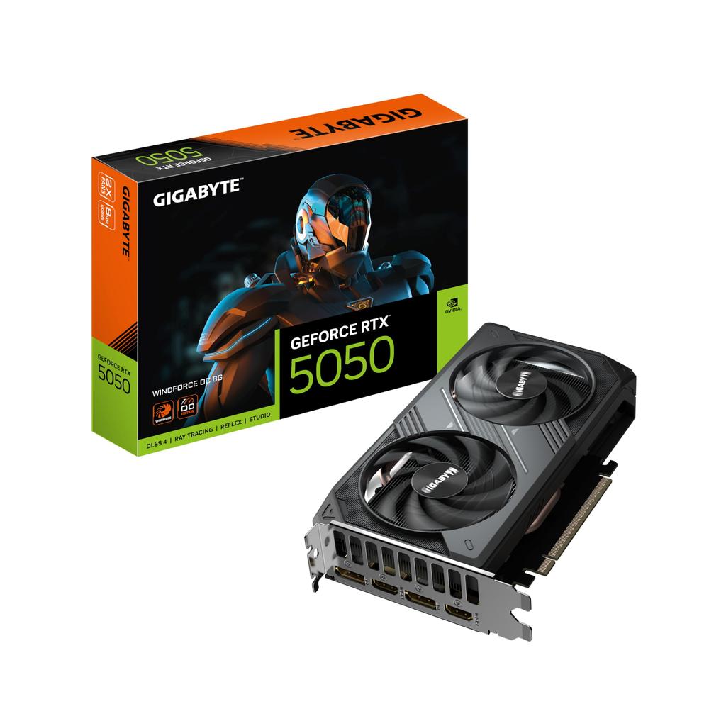GIGABYTE NVIDIA Geforce RTX5050 Graphics Card with 8GB GDDR6 RAM [Authorized Domestic Distributor Product] GV-N5050WF2OC-8GD