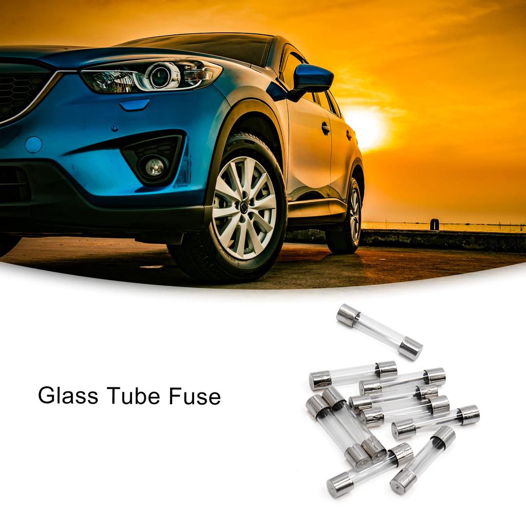 ACROPIX 10 Stück Glasrohrsicherung Schnelltyp Auto Universal 0,2 x 1,2 Zoll