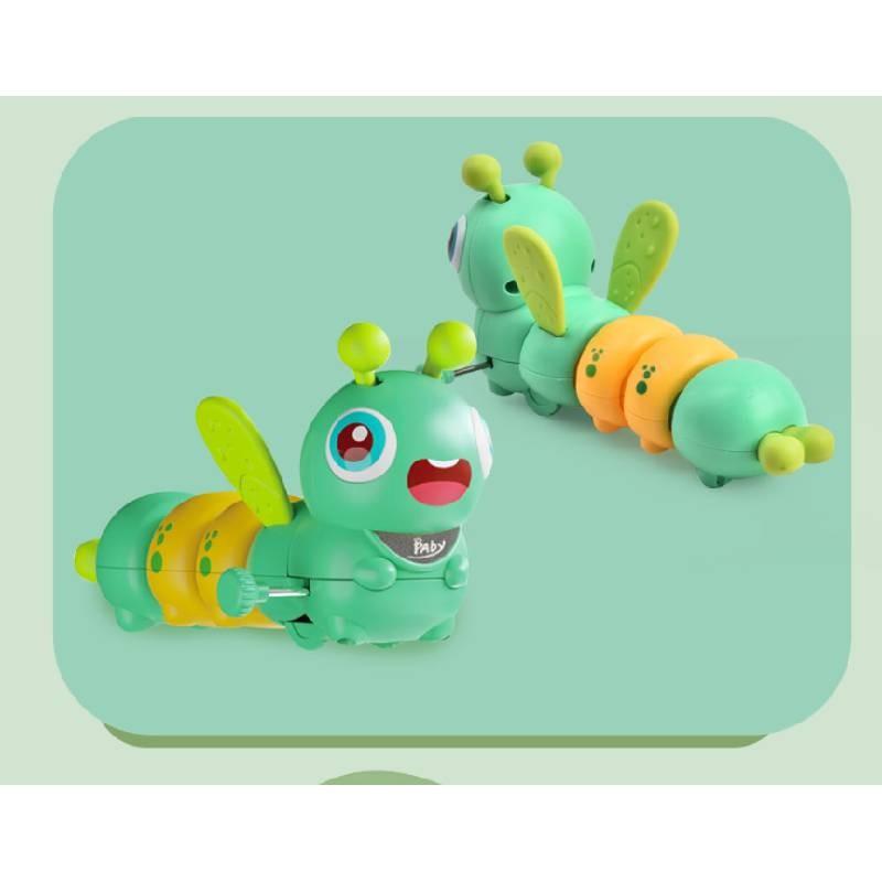 Colorful Baby Bee Winding Toy For Infants With Fun Stretching Caterpillar Design