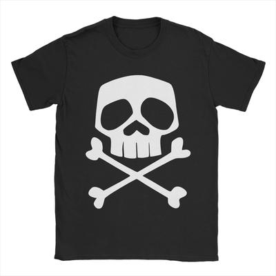 Captain Harlock Skull TShirts Men  Novelty 100 Cotton Tees Round Neck Short Sleeve T Shirt Gift Idea Clothing