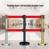 Double-Layer Ret Retractable Queue Barrier Stanchion