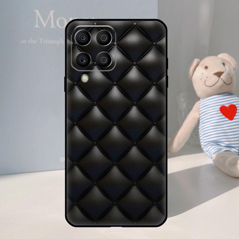 Quilted Texture Sofa Pattern Crown For Samsung Galaxy M21 M11 M31 M13 M33 M35 M53 M55 M15 M14 M34 M54 M12 M32 M52 M06 M16 Case