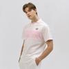 GOXO Men S Swagball Pique Block ShorT Sleeve T ShirT whiTe