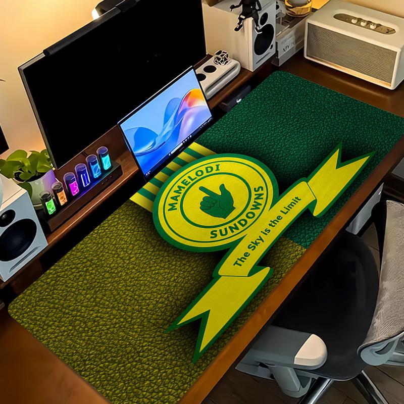 Mamelodi Sundowns Print  Cushion Non-slip Laptop Tablet Big Mousepad XXL Mat Mini PC Playmat With Lock Edge
