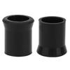 100pcs Black White Cigarette Pipe Disposable Tips Pipe Mouthpiece Stem Rubber Bits(#2)