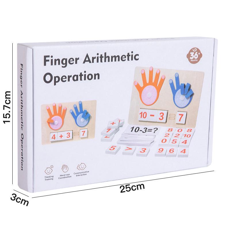 Montessori Finger Counting Puzzle Teaching Aid for Toddlers