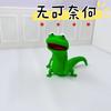 Cute Green Lizard 3D Printed Figure, Anime-Style Animal Ornament, Desktop Decor kids gift & Collectible Model for Reptile Lovers