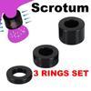 3pcs Male Penis Lock Cock Ring Set Erection Delay Time Ejaculation Penis Ring Enlargement Ball Stretcher Sex Toy Big Man