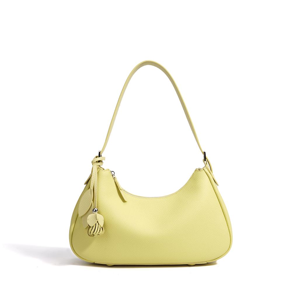 2026 New Arrival Women Crescent Underarm Bag Niche Minimalist Candy Color Single Shoulder Handbag Purse