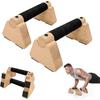 Bare Parallete - Echipament din Lemn pentru Calisthenics pentru Antrenamentul de Stat în Mâini, Bare pentru Flotări și Bară de Calisthenics - Blocuri pentru Stat în Mâini și Mânere pentru Flotări pentru Bărbați