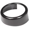 Parrilla trasera de fibra de carbono ABS, anillo decorativo para parrilla delantera, marco con borde negro, compatible con Alfa Romeo Giulia 2017-
