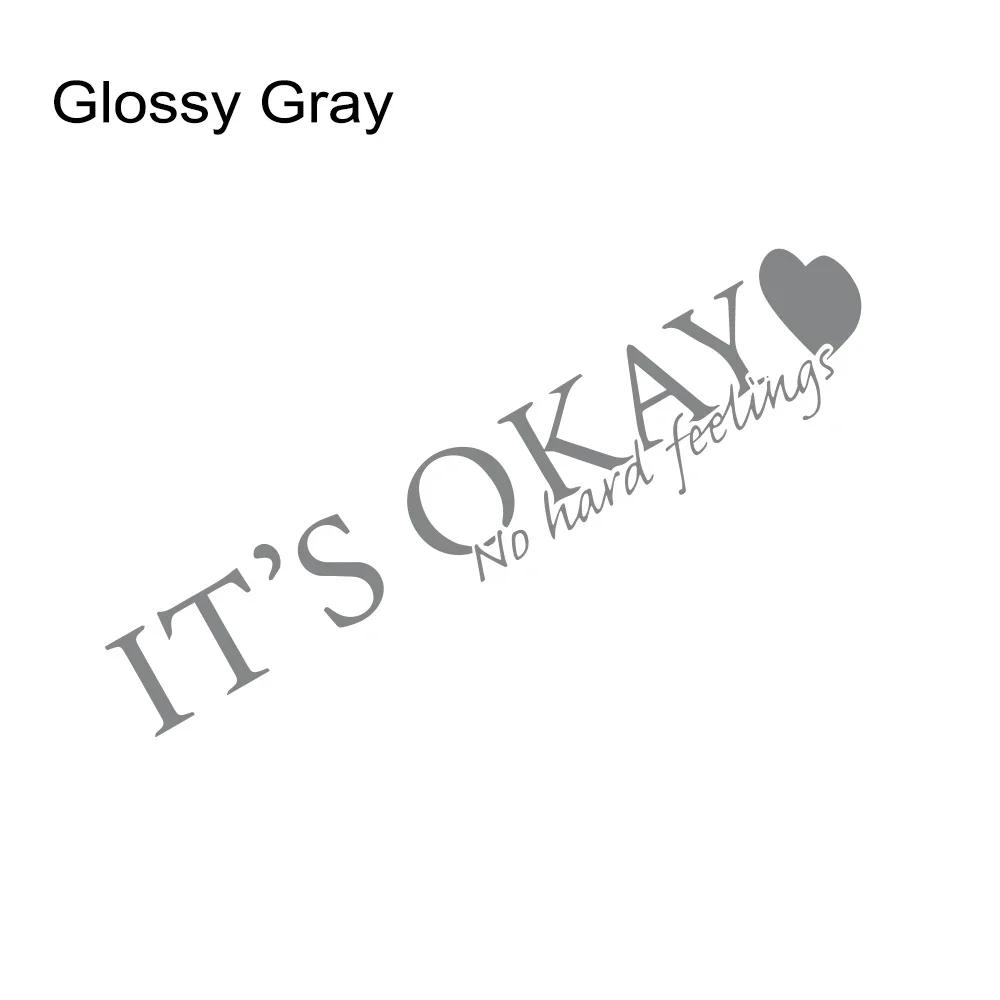 

Car Sticker No Hard Feelings It s Okay Words Banner Decals Waterproof Sunscreen Universal Auto Exterior Decoration Accessories