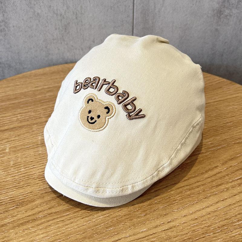 Children's Hat Cute Bear Beret Peaked Cap Baby Boys Girls Hats