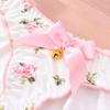 Female Summer Sexy Cute Small Broken Flower Pearl Bow Low Waist Thong Underwear
