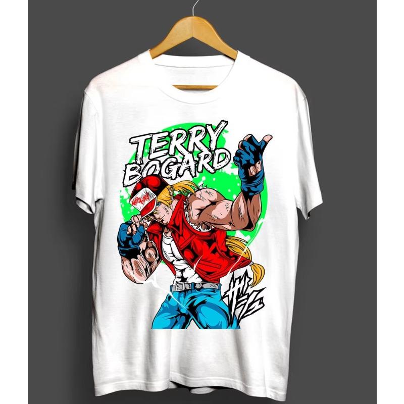 

Тренды Летний Косплей Нейтральный Черно-белый Терри Богард Fatal Fury King of Fighters Футболка Аниме Смешной Подарок Футболка Все Размеры 4XL