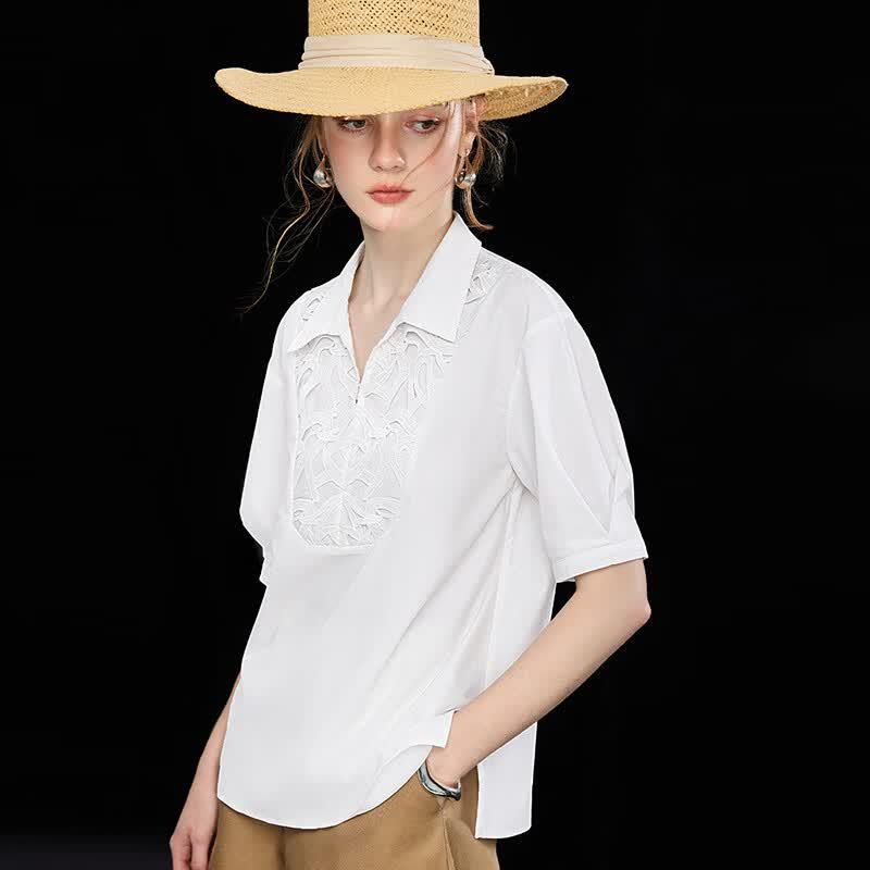 Women s Embroidered Modal Blend Polo Shirt XL