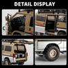 1:24 Mitsubishi Delica H2 Alloy Model Toy Diecast Car Doors Opened With Sound Light Pull Back Miniature Vehice Boy Birthday Gift