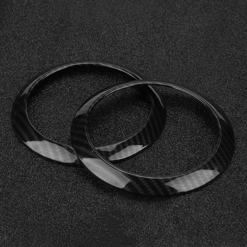

2Pcs Carbon Fiber Side Air Conditioning Vent Ring Cover for Mercedes Benz E class W213 16 18