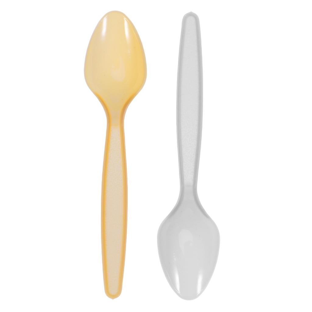 60Pcs Food Grade Plastic Spoons Disposable Cutlery Durable Elegant Design for Fast Food Takeout School Hospital Cafeterias