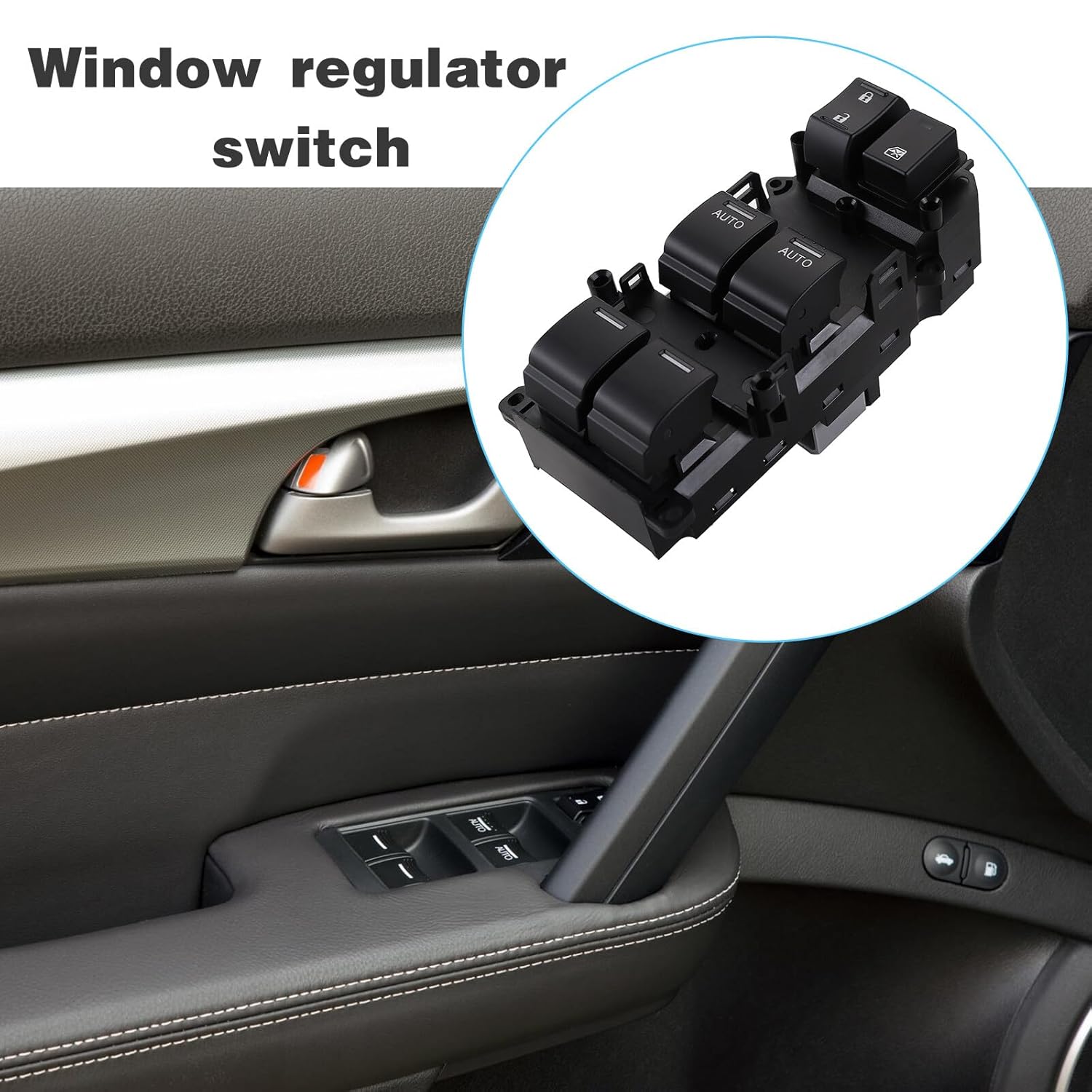 35750-TK4-A01 Master Power Window Switch for Honda Acura TL 2009 2010 2011 2012 2013 2014, Front Driver Side Electric Auto Window Regulator Replace