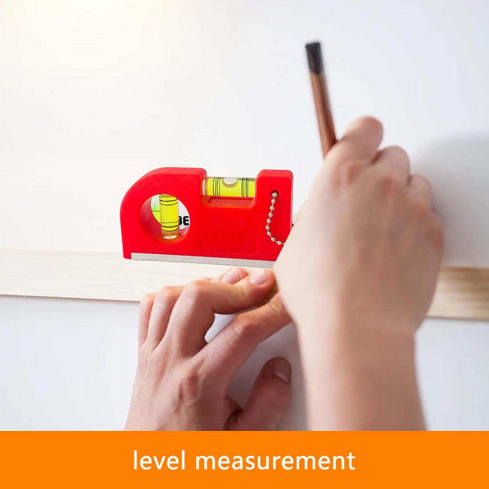 Pocket Spirit Level Bubble 2 Bubble Spirit Leveler With Magnet Base Horizontal Ruler Portable Level Ruler Magnetic ABS Shell