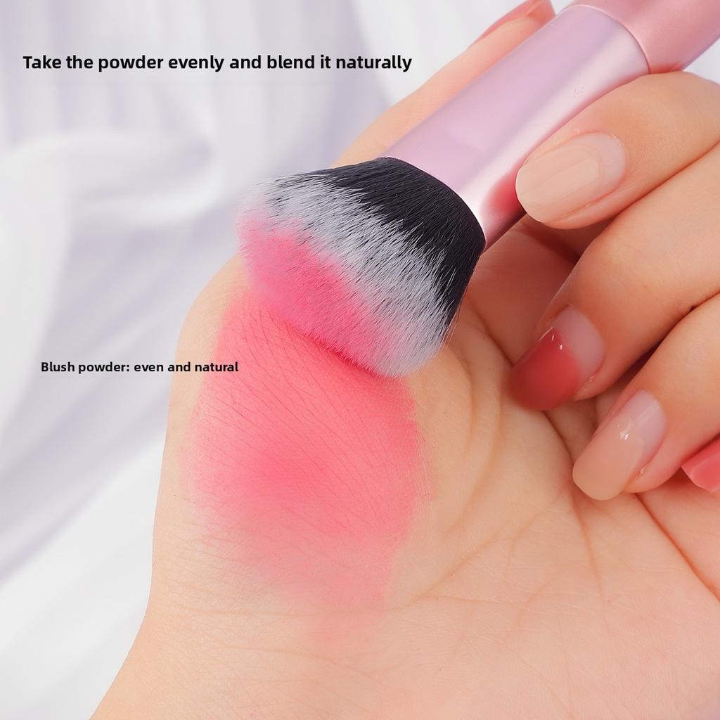 Single Mini RT Blush Makeup Brush Loose Powder Brush Soft Bristles Setting Evenly Suitable for Beginners