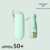 Compact Black Capsule Umbrella with UV and Rain Protection - Five-Fold Design