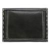 Katharine Hamnett London Color Tailored 2 Made with Premium Japanese Kip Leather Compact with Coin Dark Brown Tri-fold Wallet, Antique-Style
