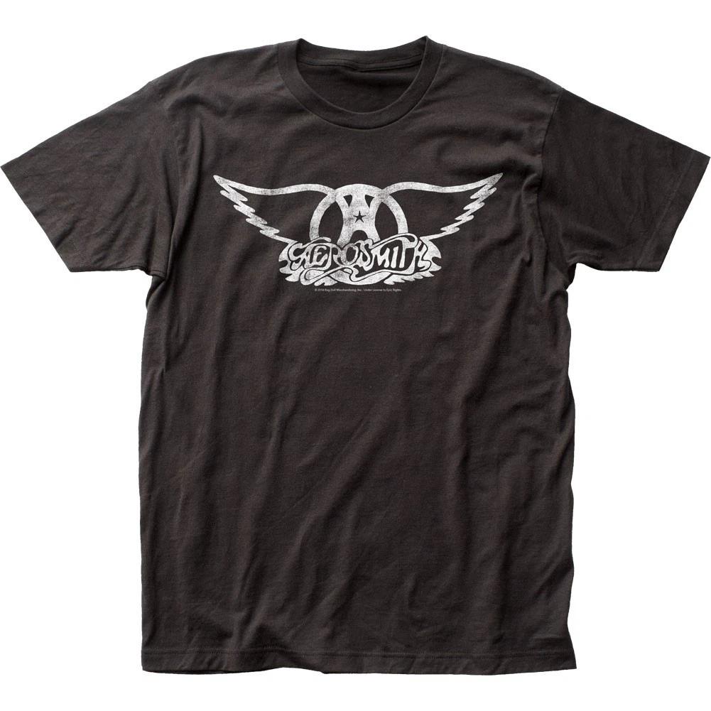 Aerosmith Logo Mens T Shirt Music Classic Concert Rock N Roll Band Tee New Black S