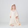 Children's Cotton Gauze Hooded Poncho Bath Towel - Absorbent Wearable Swim Wrap