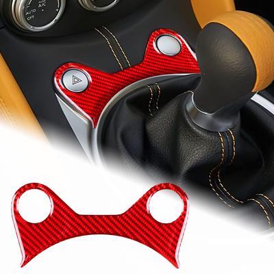 AIRSPEED Accessories for Nissan 370Z Z34 2009-2022 Real Carbon Fiber Car Gear Warning Button