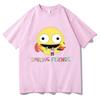 Fun Smiling Friend Cartoon Printed Tshirt Summer Cotton Unisexs and Womens Tshirt Highquality Pure Cotton Casual Tshirt