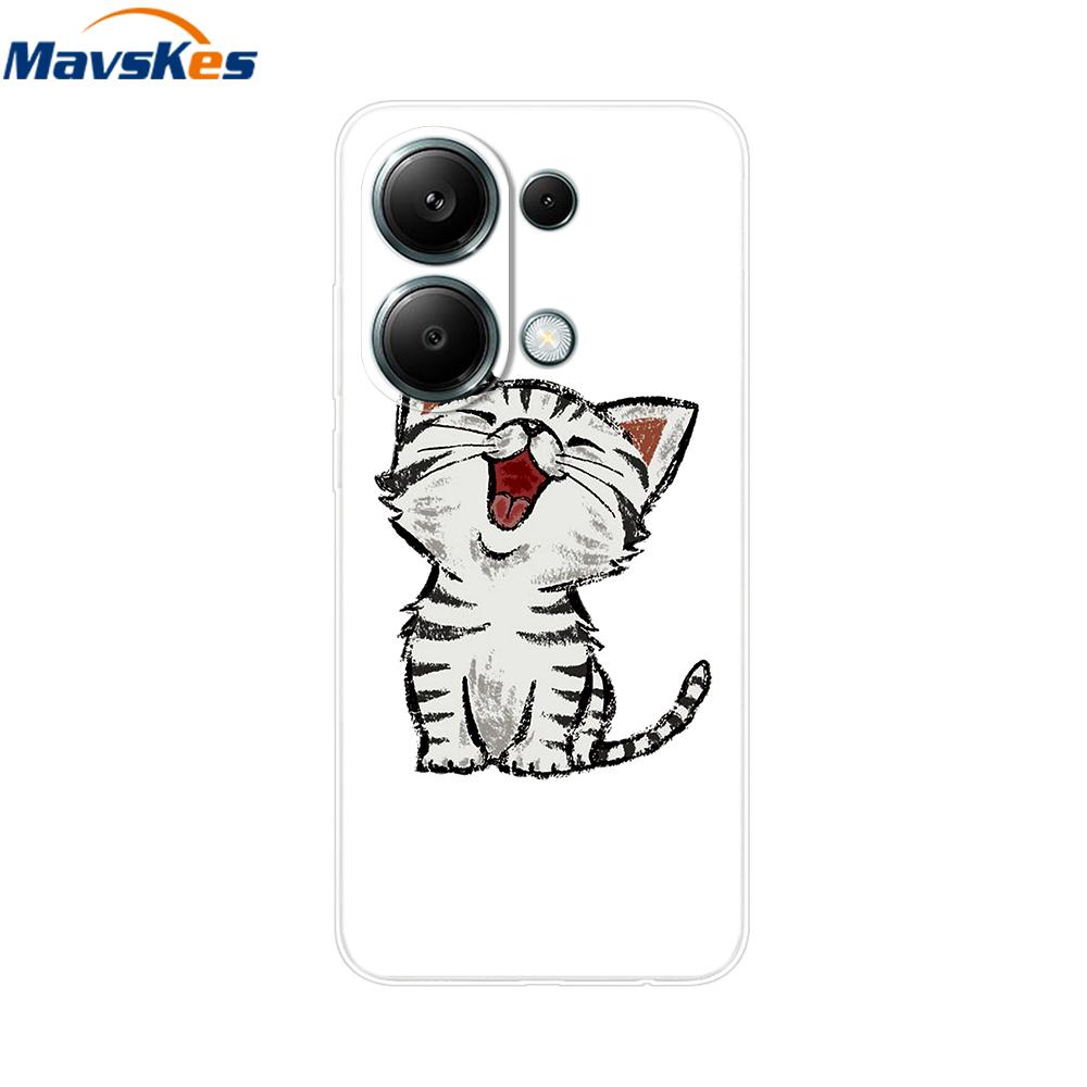 For Poco M6 Pro Case For Xiaomi Poco M6 Pro 4G Cover Fundas Coque Camera Protector Soft Silicone Phone Back Case For Poco M6 Pro