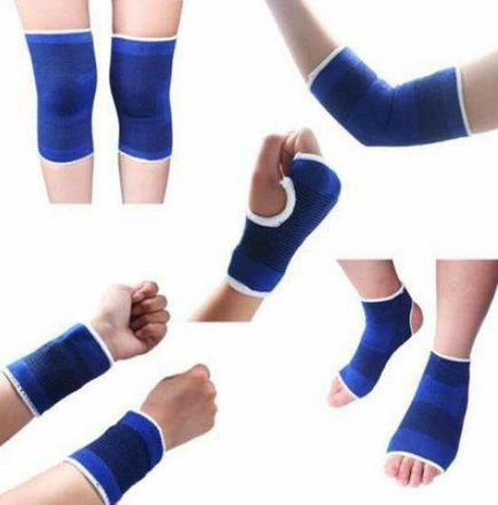 Unisex Sports Gear Set: Knee, Wrist, Elbow, Ankle, and Palm Pads for Basketball Fitness