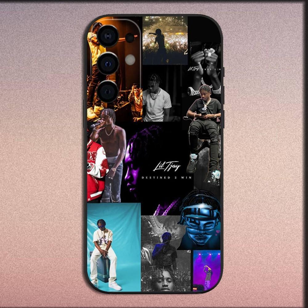 Rapper L-Lil Tjay 222 Phone Case For Samsung S25,S24,S21,S22,S23,S30,Ultra,S20,Plus,Fe,Lite,Note,10,9,5G Black Soft Cover