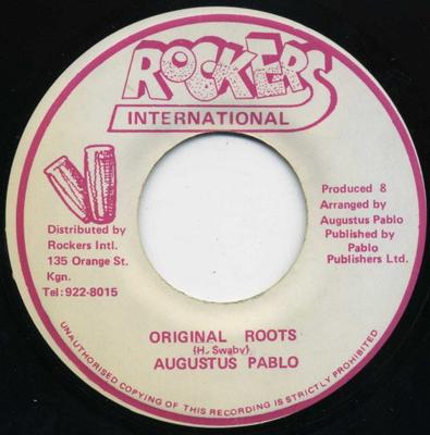 7inch Record AUGUSTUS PABLO - Original Roots NONE Rockers Interna Jamaica Reggae, Ska & Dub Used