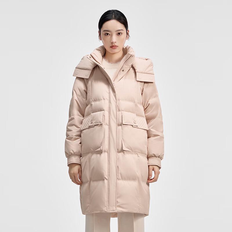 

Женский пуховик средней длины с капюшоном Qianrengang M (165)