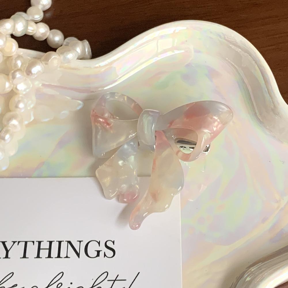 Hairpin Acetic Acid Hairpin Barrette Bowknot Duckbill Clip Fashion Bow Hair Clip Girls