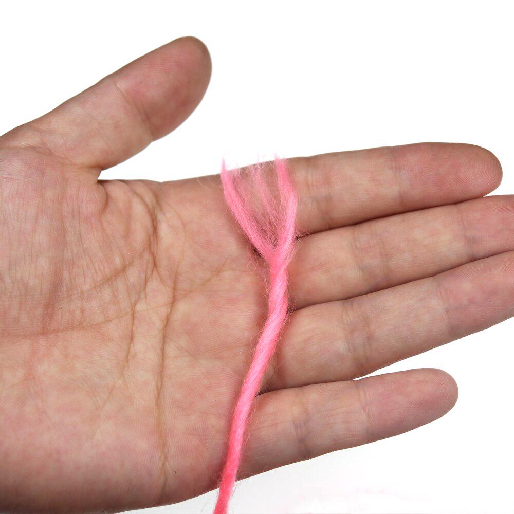 Bimoo 2m/Card 3mm Fly Tying Yarn Egg Fly Tying Material Pink Yellow Red Fluo Green